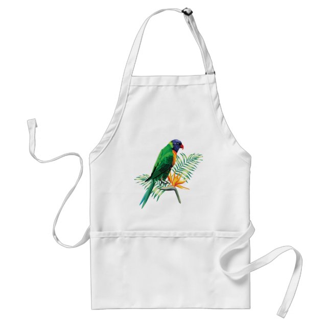 Tablier Oiseau coloré mignon (Devant)