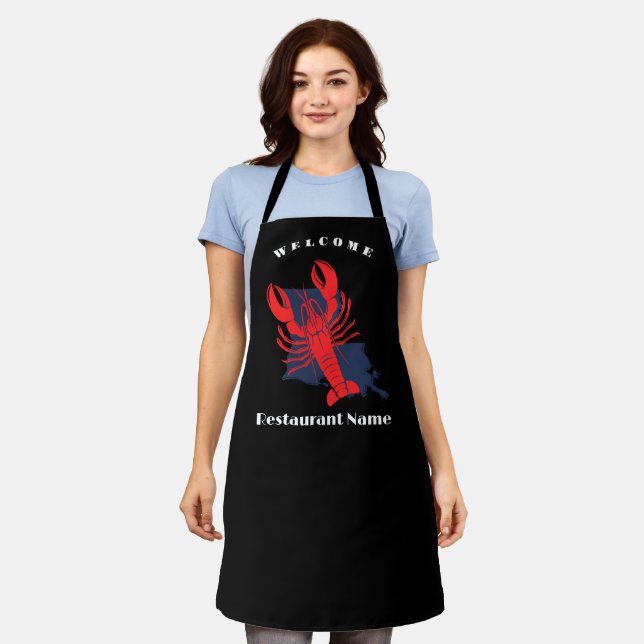 Tablier Oiseau de bienvenue moderne Louisiane nom personna (Porté)