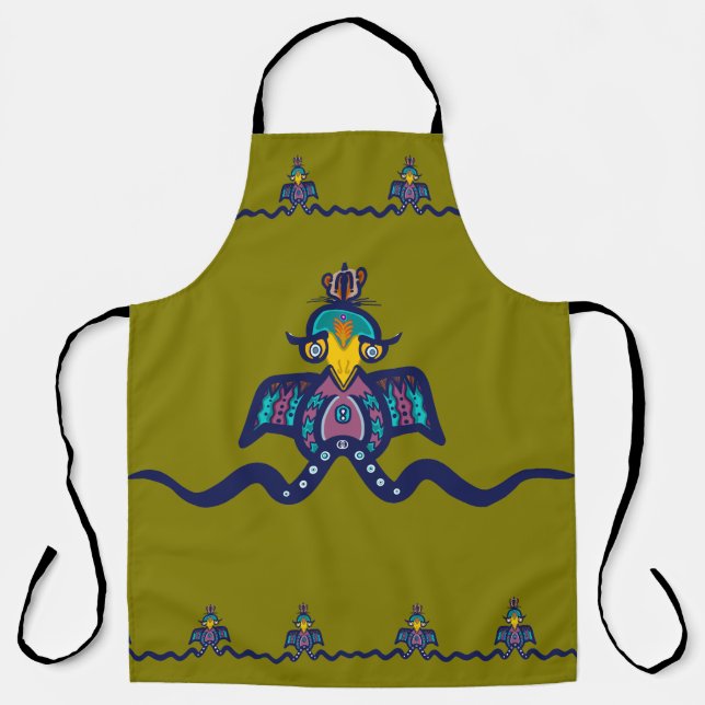 Tablier Oiseau & Souris (Recto)