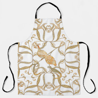 Tablier Oiseaux à fleurs Art nouveau