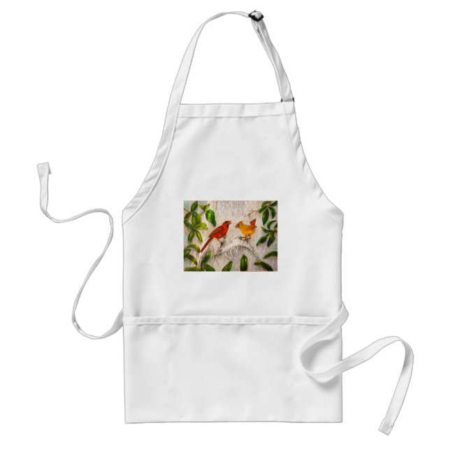 Tablier Oiseaux cardinaux d'Apron (Devant)