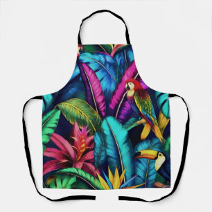 Tablier Oiseaux Exotiques Jungle Dreams Motif de Surface S