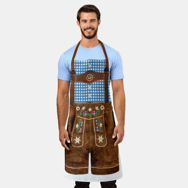 Tablier Oktoberfest Lederhosen (Porté)