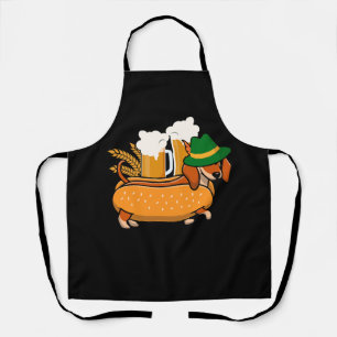 Tablier Oktoberfest Pretzel Dachshund Wiener Hotdog allema