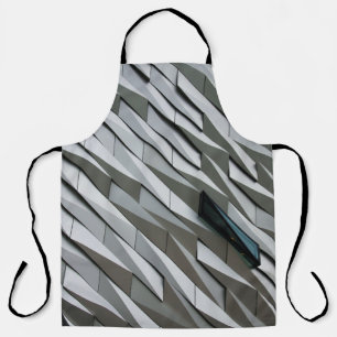 Tablier onduler des formes abstraites sur une façade de bâ