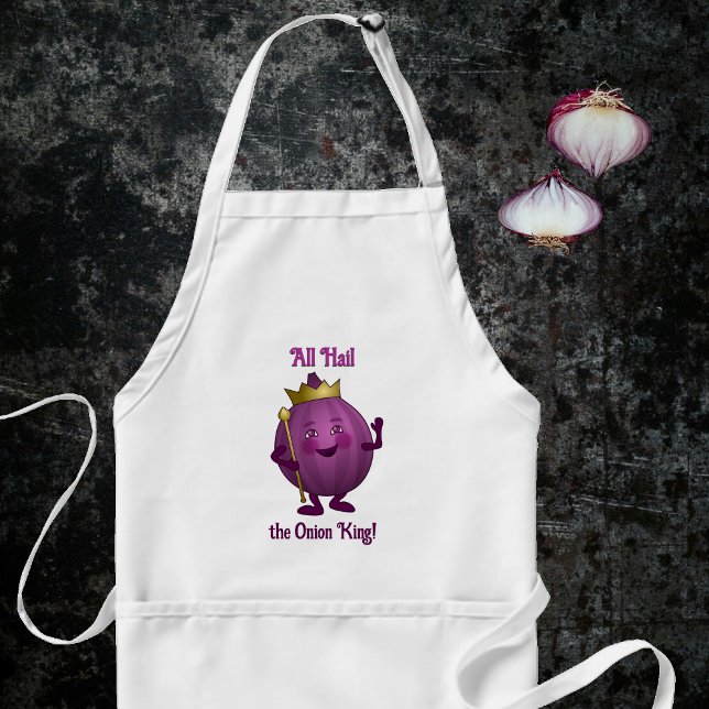 Tablier Onion King - ampoule violette en couronne - votre  (Créateur téléchargé)