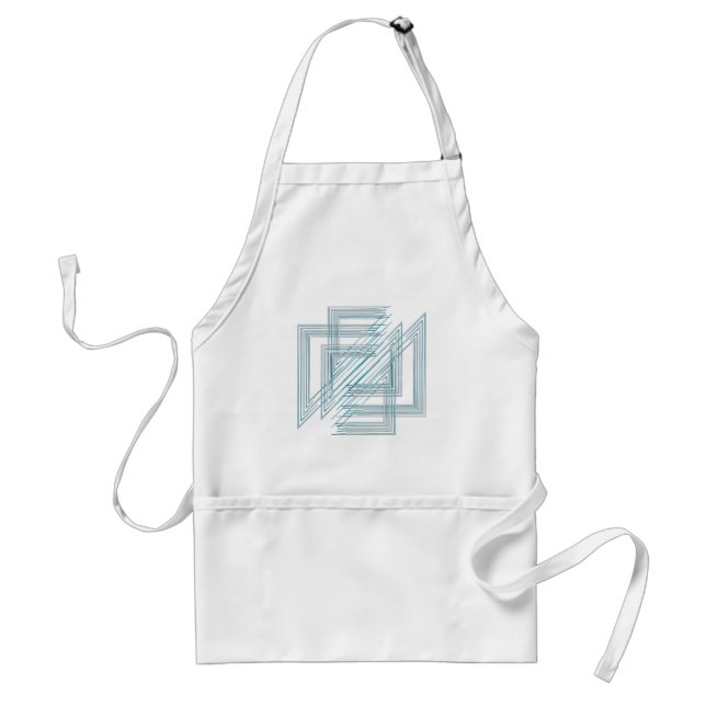 Tablier Opal Turquoise blanc (Devant)