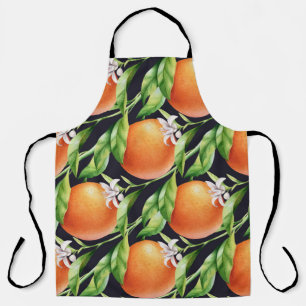 Tablier Oranges aquarelles : Motif sans arôme
