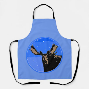 Tablier Orignal en Hiver - Art de la faune original