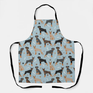 Tablier Os et pattes de Doberman Pinscher