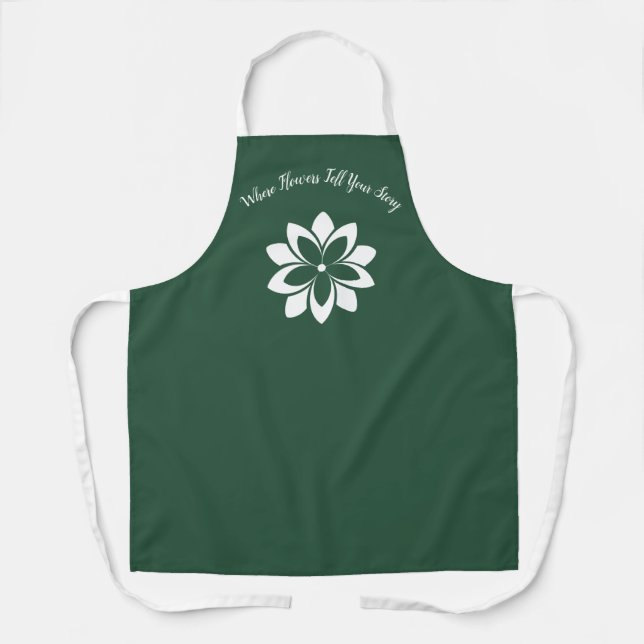 Tablier Où les fleurs racontent votre histoire 🌿 votre bo (Recto)