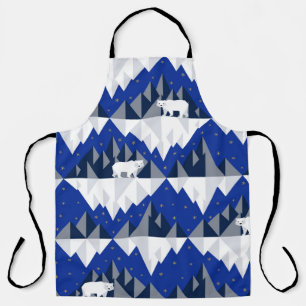 Tablier Ours polaire sur Iceberg Motif sans couture.