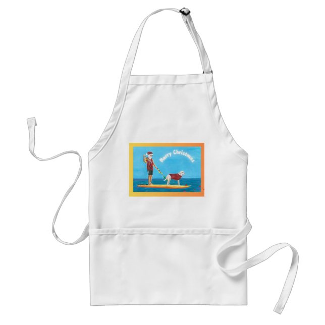 Tablier Paddleboarder de Noël Apron (Devant)