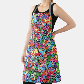 Tablier Paillettes arc-en-ciel et Jimmies