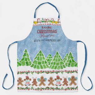Tablier Pain d'épices à la cuisson des souvenirs de Noël M