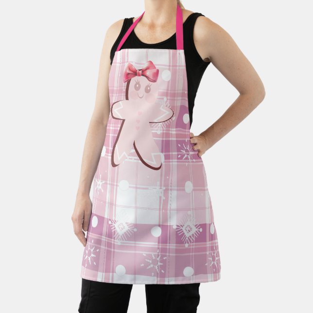 Tablier Pain d'épices rose mignonne Fille Noël (Insitu)