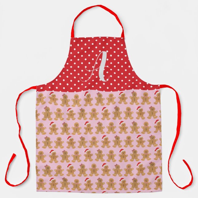 Tablier Pain d'épices rose Trio Apron, Grand Apron (Recto)