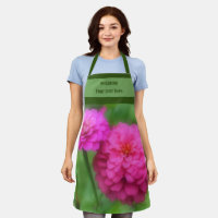 Paire de fleurs rose Zinnia personnalisée