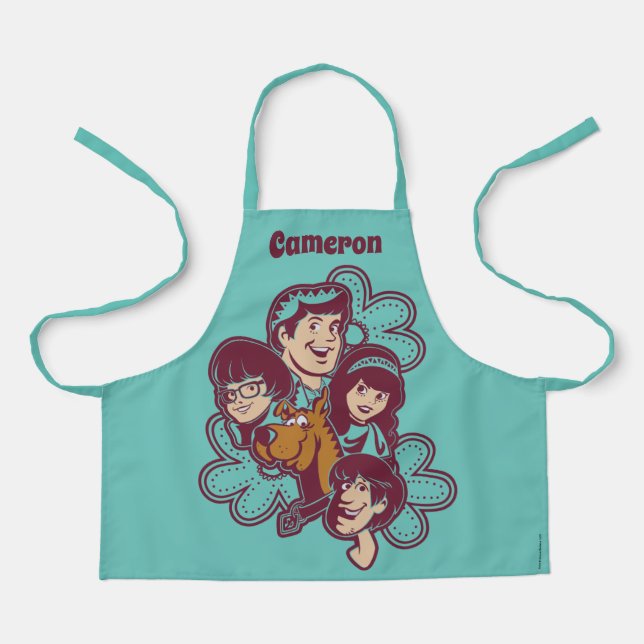 Tablier Paisely Flower Scooby-Doo et le Gang (Recto)