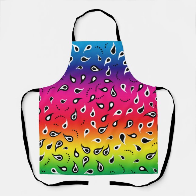 Tablier Paisley Rainbow (Recto)