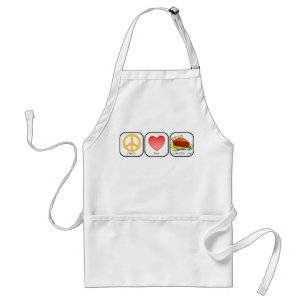 Tablier Paix, Amour et tarte Citrouille