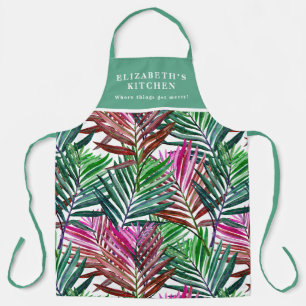 Tablier Palmes d'été de la plage tropicale