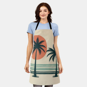 Tablier Palmier tropical rétro/vintage