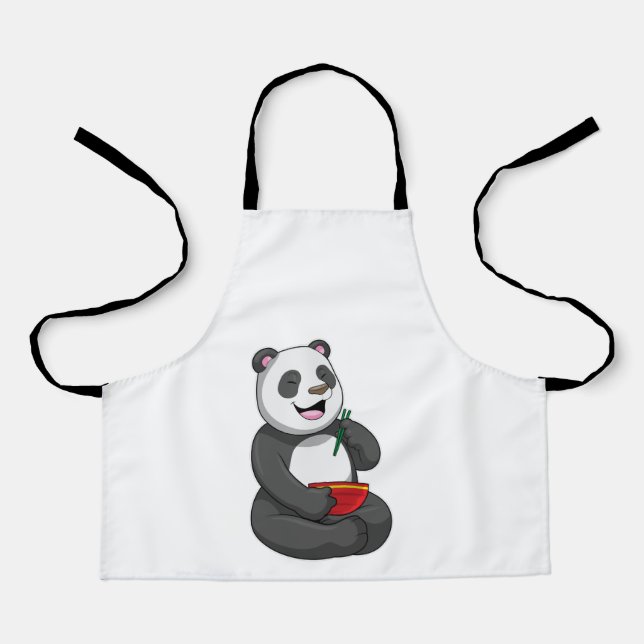 Tablier Panda avec Bowl Ramen (Recto)
