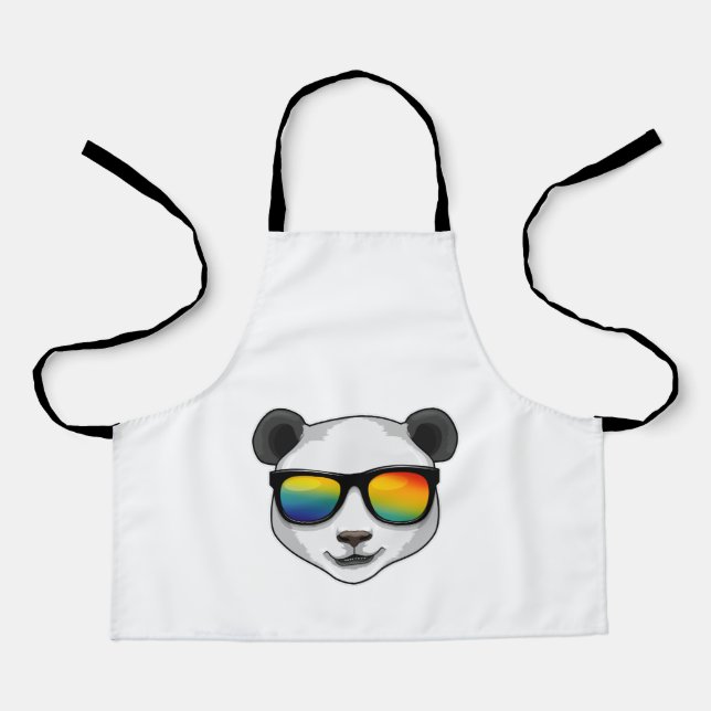 Tablier Panda avec lunettes de soleil (Recto)