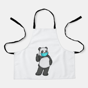 Tablier Panda avec masque visage