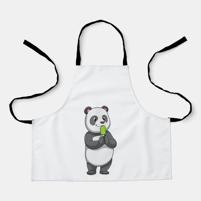 Tablier Panda avec Popsicle (Recto)