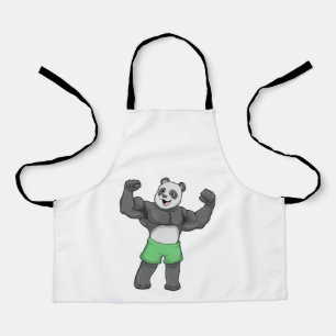 Tablier Panda en Bodybuilder au Bodybuilding