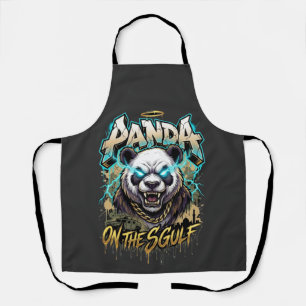 Tablier Panda sur le Golfe - Graphisme de mode urbaine bra