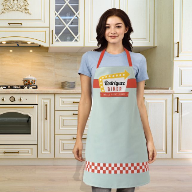 Tablier Panneau Retro Family Diner (Créateur téléchargé)
