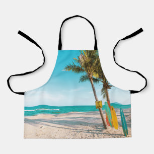 Tablier Panneaux de surf sur la plage lancer oreiller