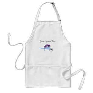 Tablier Pansies en Frappe à roues Adulte ou enfant tablie