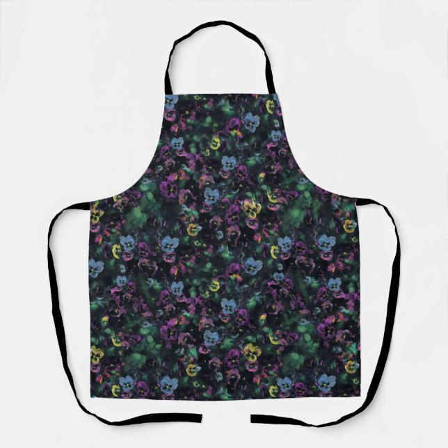Tablier Pansy Apron (vintage style) (Recto)