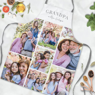 Tablier Pap-grand personnalisé avec photo