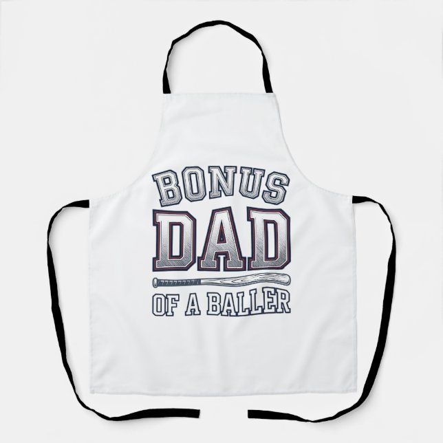 Tablier Papa bonus d'un design de maillot de sport vintage (Recto)