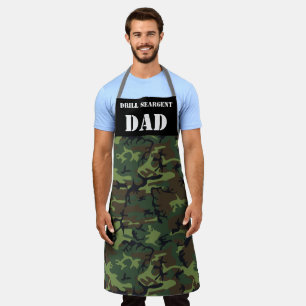 Tablier Papa Camoflage Camo Imprimer Armée Vétérinaire