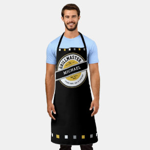 Tablier Papa Grill Master Apron sur Noir