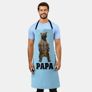 TABLIER PAPA GRIZZLY BEAR PAD FUNNY GRILLOUT APRON
