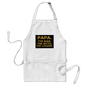 Tablier Papa Man Myth Legend Funny Grand-père Citation