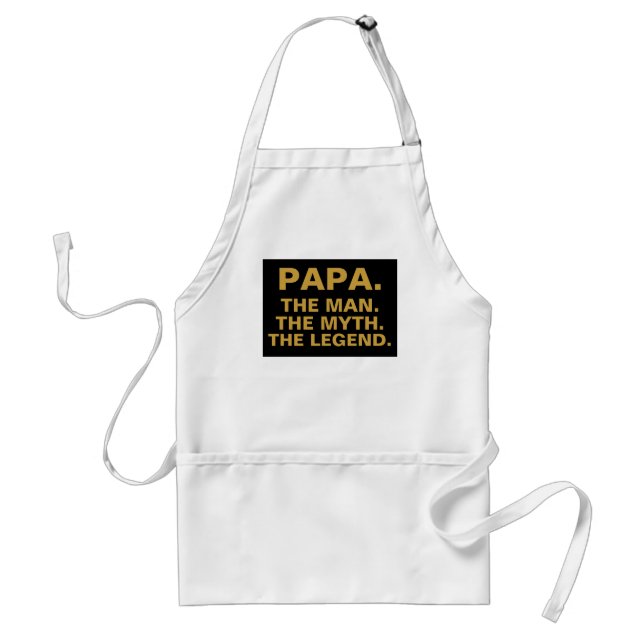 Tablier Papa Man Myth Legend Funny Grand-père Citation (Devant)