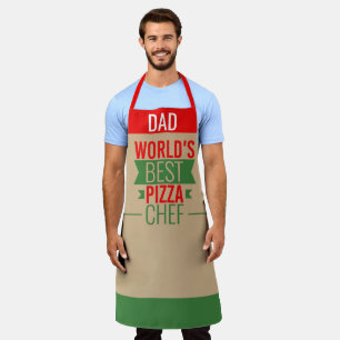 Tablier Papa - Meilleur chef de pizza du monde - tricolore