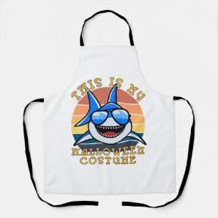 Tablier Papa Requin Soleil Couchant Épouvantable Drôle