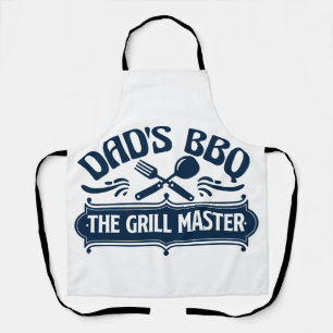 Tablier Papa's BBQ the Grill Master Fêtes des pères cadeau