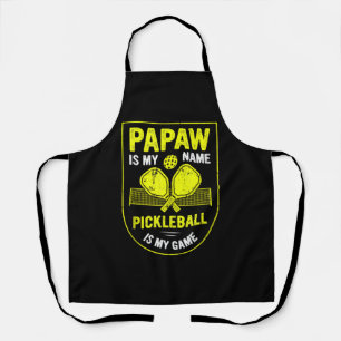 Tablier Papaw Est Mon Nom Pickleball Est Mon Jeu Picklebal