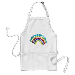 Tablier Papier arc en ciel