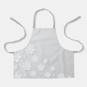 Tablier papier-fleur-arrière - plan-blanc